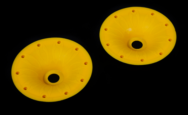 Rofun Бэдлок литой, желтый, пластик, задний, 2шт