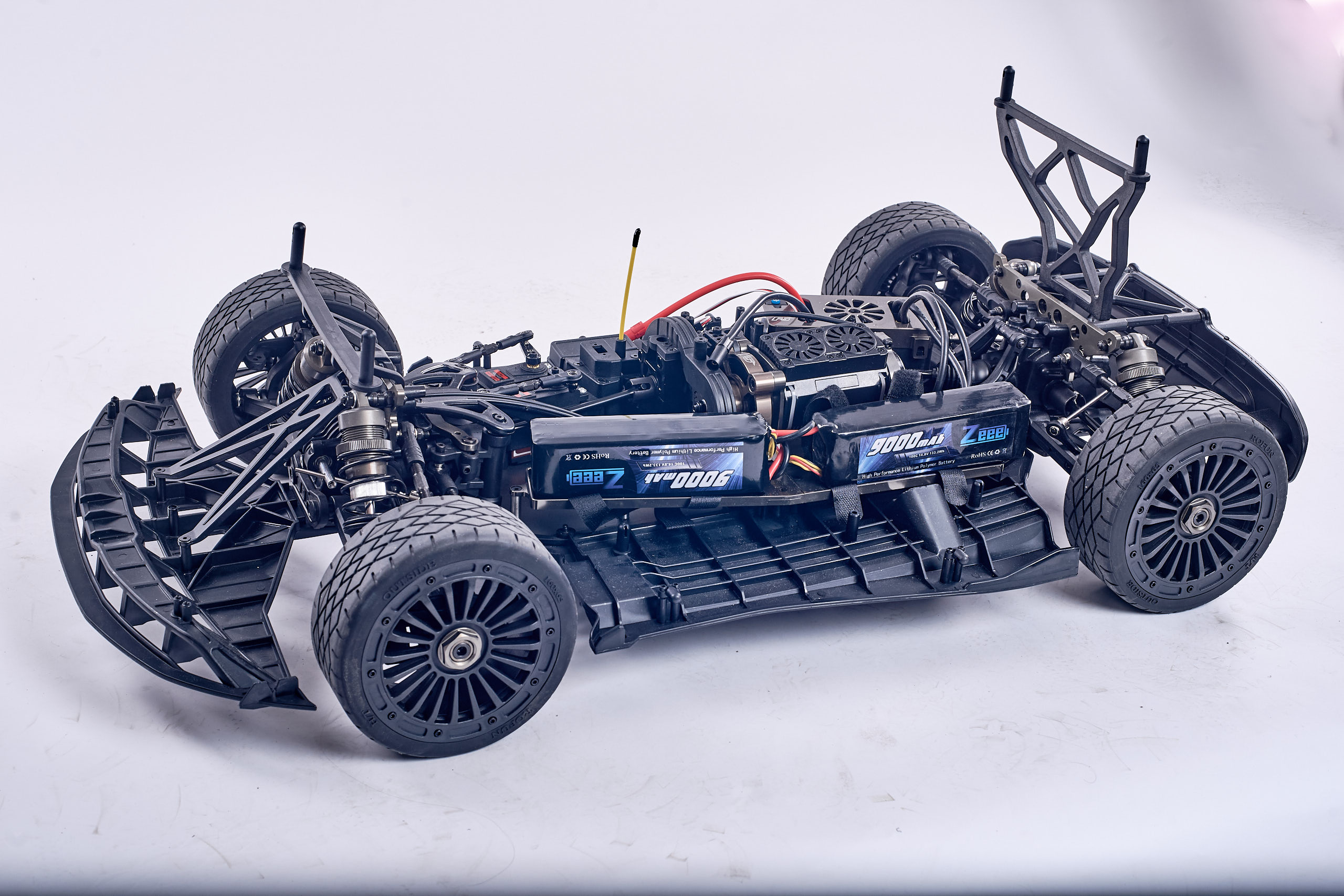 Машина ралли ROFUN E-RF5 750KV/200A GREY RTR 4WD - ROFUNRACING.RU